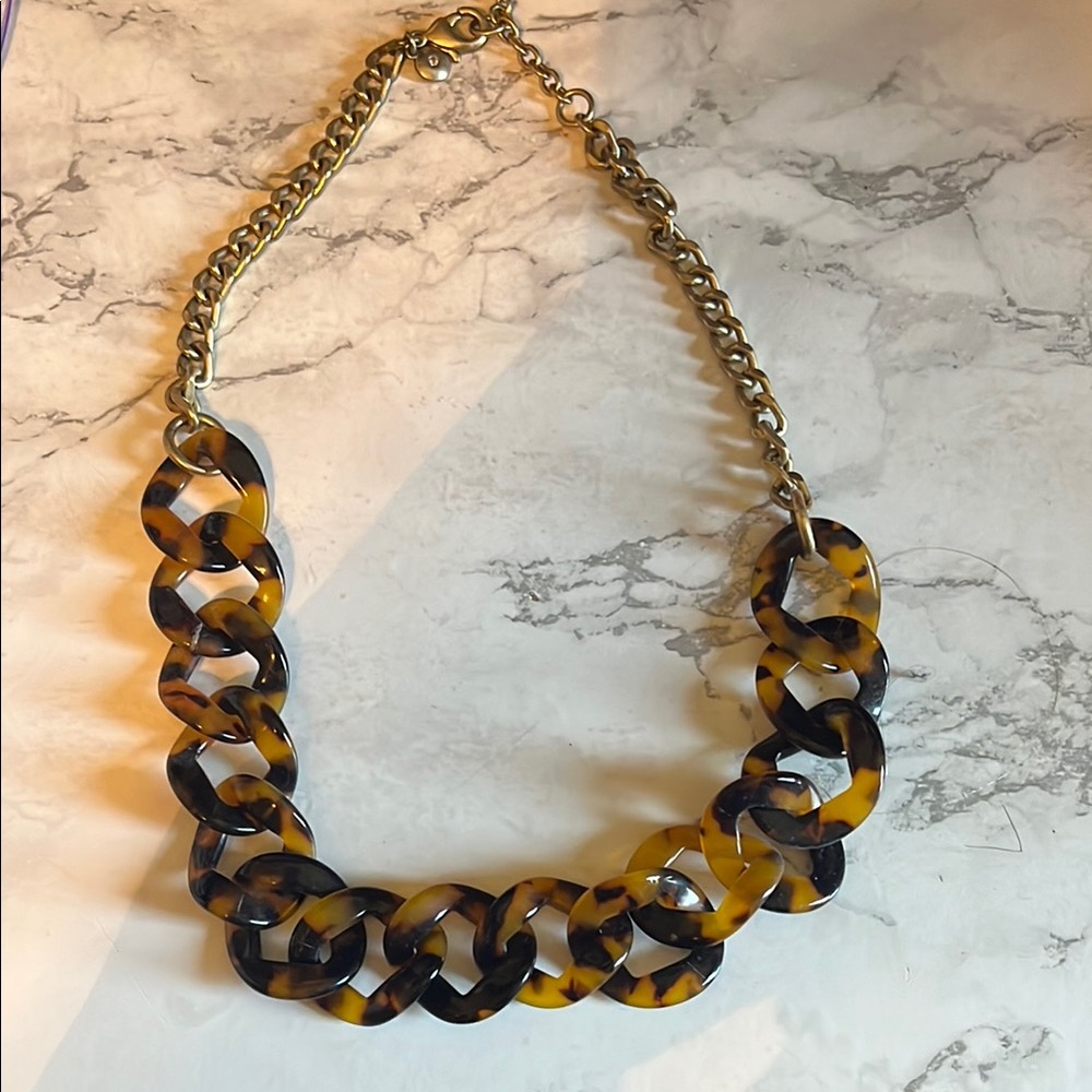 Tortoise Shell Chain Necklace